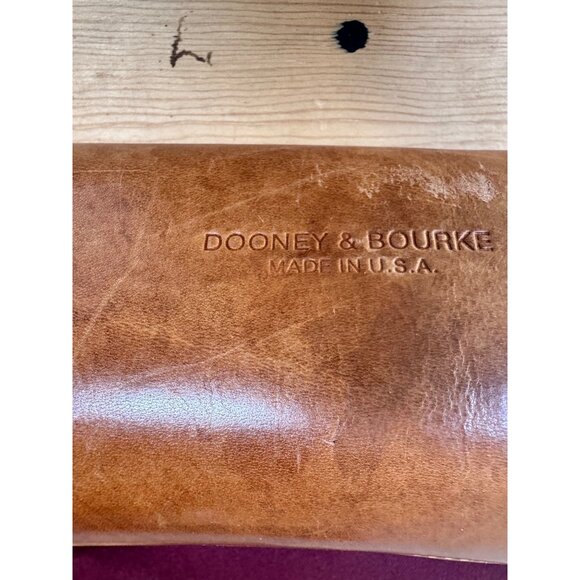 Dooney & Bourke USA Burgundy Canvas Tan Leather Backpack Purse AWL Duck Vintage - Picture 7 of 11